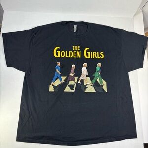 Golden Girls Abbey Road Parody T-Shirt 3XL Gildan Heavy Cotton Black